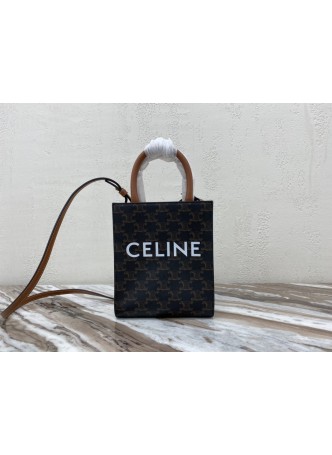 Cheap Celine Small Cabas Vertical In Triomphe Canvas